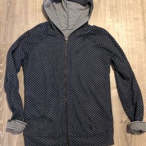 Reversible to zip up hoodie